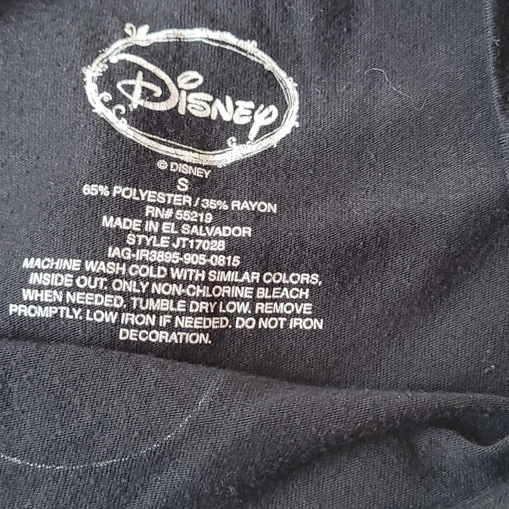 Disney Mickey Mouse T-shirt Black Size S Unisex - Picture 3 of 4